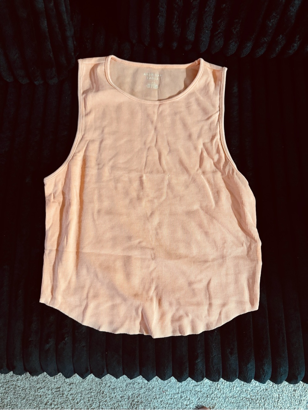 Garage Peach Ribbed Tank Top - Women